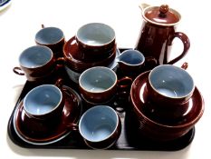 A 38 piece Denby tea service