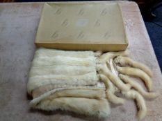 A mink fur stole in original Bainbridge's retail box