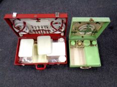 Two cased mid 20th century Brexton picnic sets