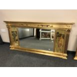 A regency style over mantel mirror,