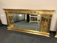 A regency style over mantel mirror,