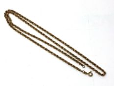 A 9ct gold rope chain, 5.