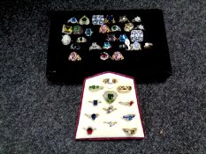 A collection of dress rings