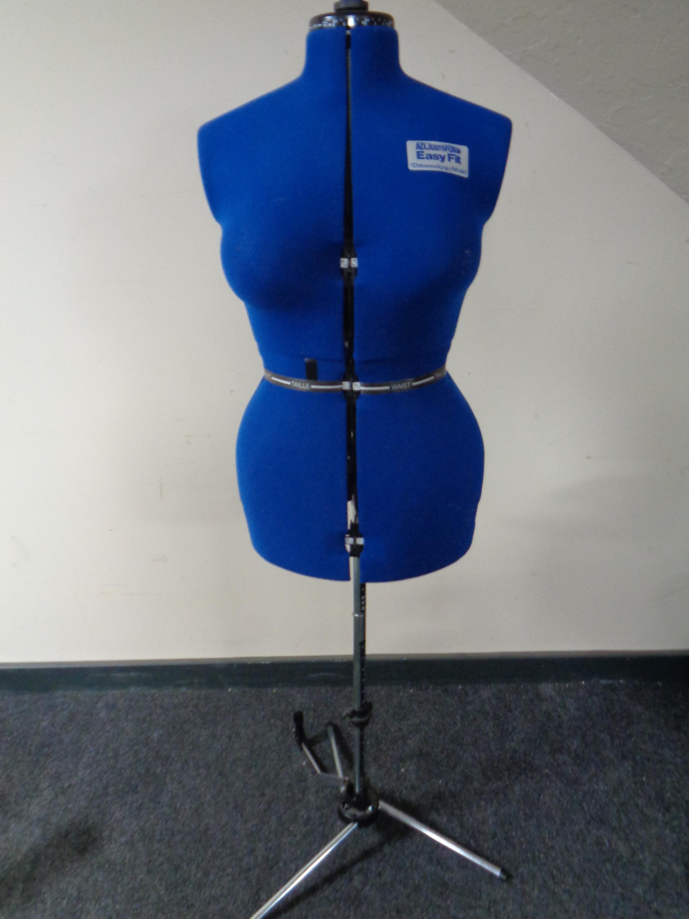 An Adjustoform easy fit dressmaker's model on stand