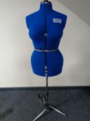 An Adjustoform easy fit dressmaker's model on stand