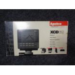 An Apelco XCD350 fish finder in box