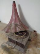 A 19th century gramophone (as found)