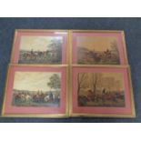 Four gilt framed colour lithographic prints,