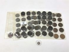 A collection containing an example of virtually every British penny minted from 1876 to 1967,