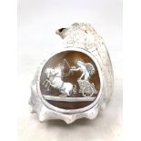 A 19th century Italian Grand Tour souvenir large cameo carved shell with superb quality carving.
