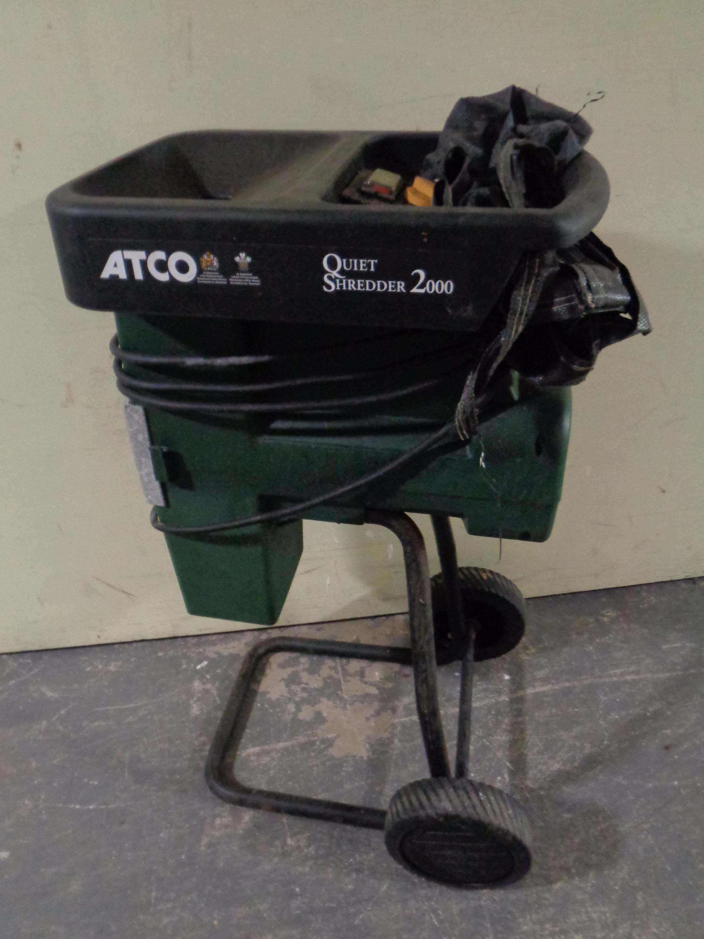 An Atco 2000 garden shredder