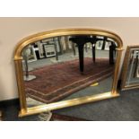 A Victorian style over mantel mirror,