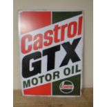 A Castrol GTX tin sign (reproduction)