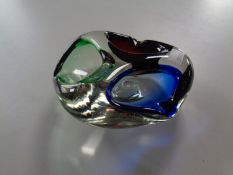 A Murano glass ashtray