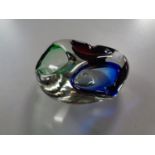 A Murano glass ashtray