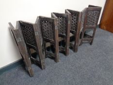 A 19th century carved hardwood occasional table base