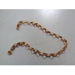 A 9ct gold bracelet together with a similar chain CONDITION REPORT: 8.