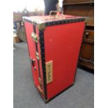 A retro style shipping trunk