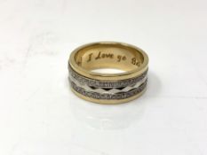 An 18ct gold diamond eternity ring,