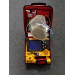 A Mrlae defibrillator in carry case