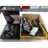 An RAC HP560 five in one jump starter, together with a further Richmond compressor,