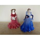 Two Coalport Ladies of Fashion figures Anne 1997 and Four Seasons -Winter