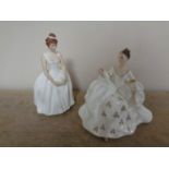 Two Royal Doulton figures My Love HN 2339 and Ann HN 2739