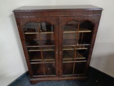 A Cameo Furniture mahogany double door bookcase