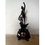 A late 19th century spelter nautical clock