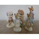 Two David Hands Animal Land Beswick figures Dinkum Platypus and Oscar Ostrich,