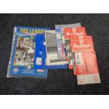 Ten late 1950's/1960's football programmes to include Everton, Arsenal, Leeds, Burnley,