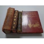 A box containing four antiquarian volumes to include The Making of the River Tyne by R W Johnson,