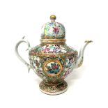 A nineteenth century Chinese Famille rose teapot,