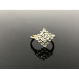 A 9ct gold dress ring, size P CONDITION REPORT: 2.