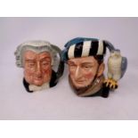 Two large Royal Doulton character jugs,