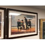 After Jack Vettriano : Elegy for the Dead Admiral, colour print, 71 x 47 cm,
