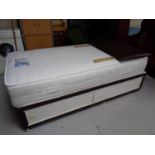 A Cool Max Memory Cool 1200 3ft mattress with storage divan base and faux leather headboard