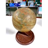 A mid 20th century Chad Valley tin plate globe