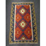 A Maimana kilim 122cm by 74cm