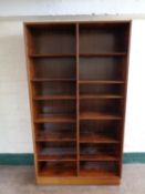 A set of mid 20th century Danish open bookshelves
