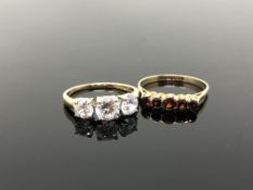 Two 9ct gold dress rings