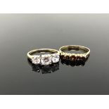 Two 9ct gold dress rings