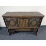 A Syrian mother of pearl inlaid dowry chest