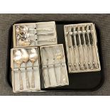 Four boxes of Viner's stainless steel cutlery
