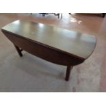 A 20th century flap sided coffee table