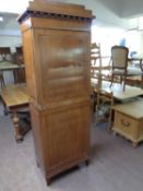 A 19th century mahogany sentry door cabinet fitted twelve internal drawers (as found)
