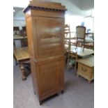 A 19th century mahogany sentry door cabinet fitted twelve internal drawers (as found)