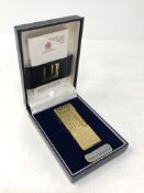 A vintage Dunhill rollagas lighter in original case