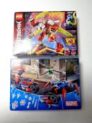 Two boxed Lego sets, 76148 Spider Man vs Doc Ock and 71707 Ninjago Kai's Mechjet (un-opened,