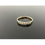 A 9ct gold diamond half-eternity ring, size Q CONDITION REPORT: 1.